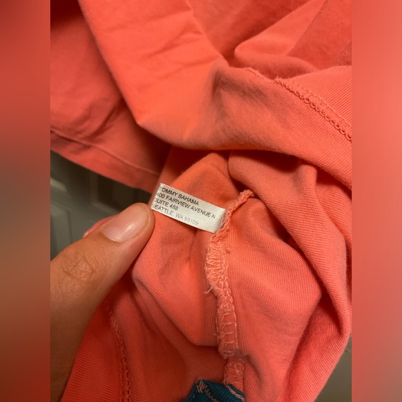 ❌Tommy Bahama XXL pocket tee UPF 30 UV protection coral color 100% cotton - Picture 6 of 7